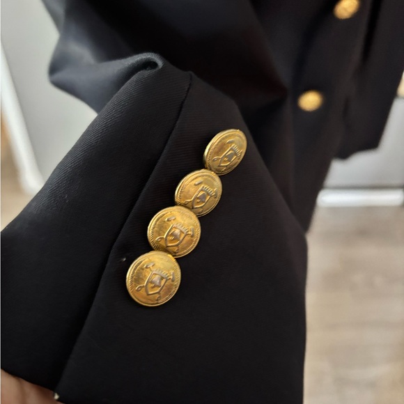 Lauren Ralph Lauren Navy Blazer with Gold Buttons - Picture 4 of 10